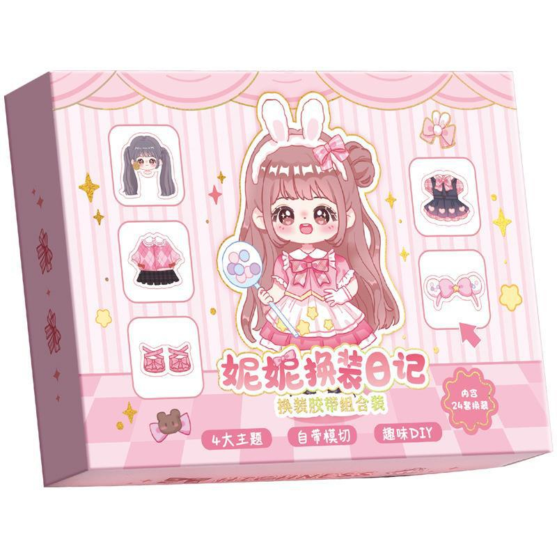 Sticker hộp  hình búp bê dễ thương - HaLinhstore