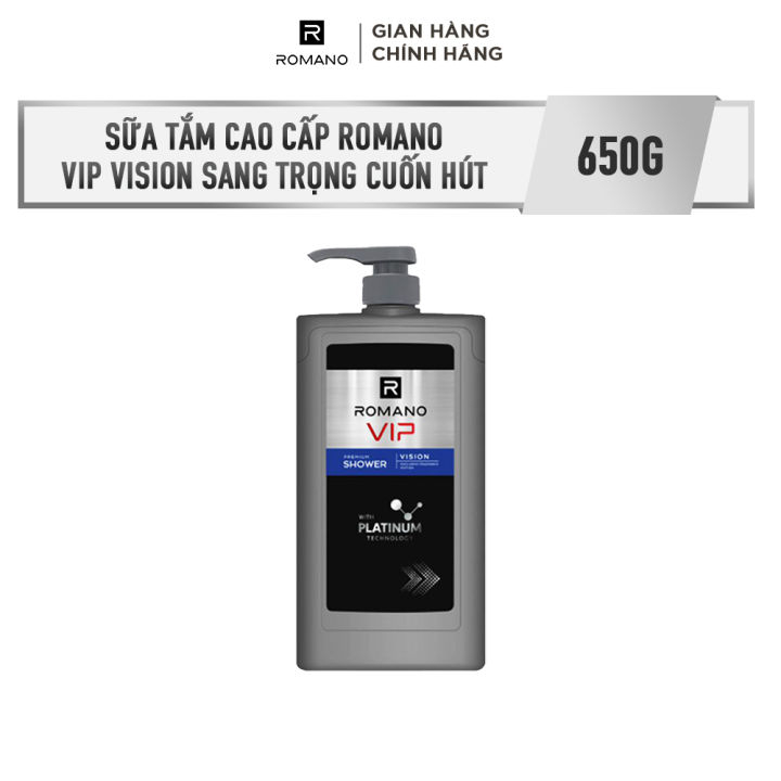 Sữa tắm cao cấp Romano Vip Vision sang trọng cuốn hút 650g/chai