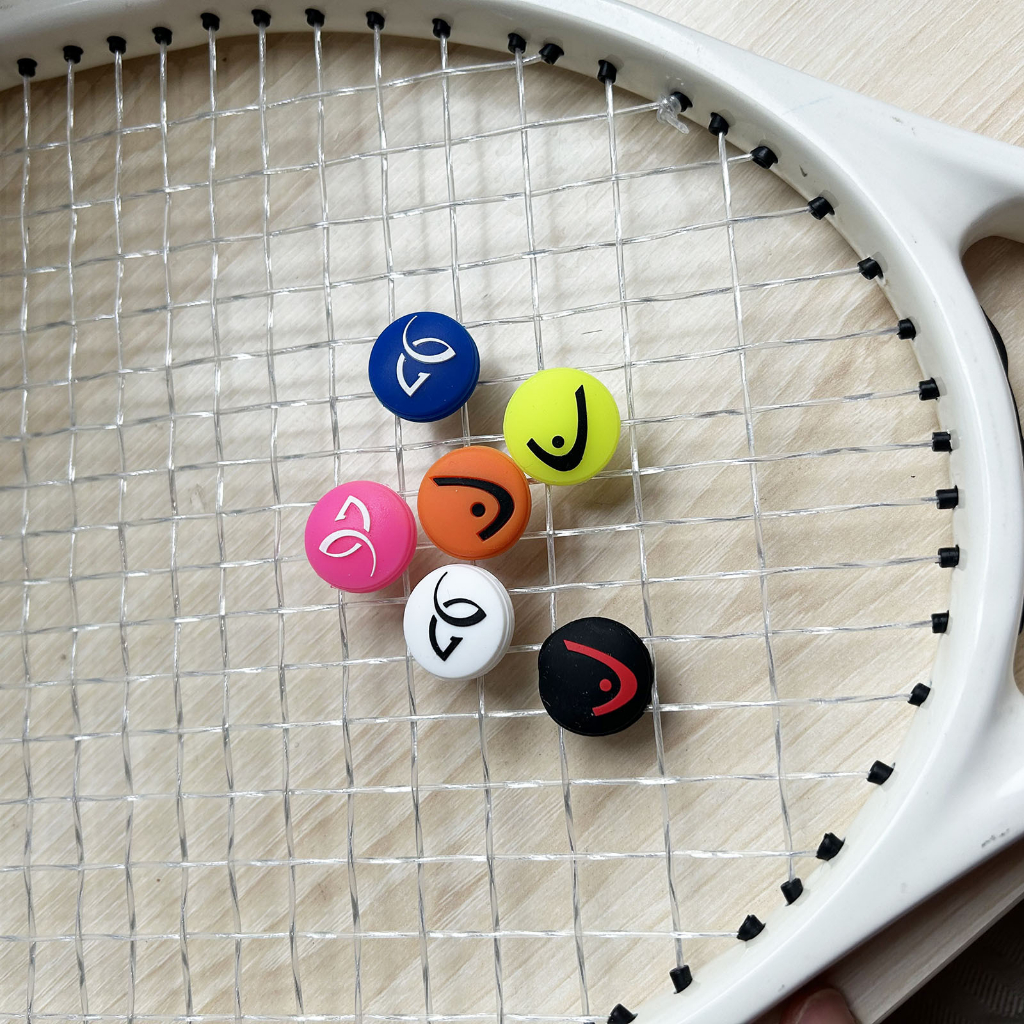Giảm rung Head, giảm rung Tennis chống rung, hàng tuyển bằng silicone có nhiều màu sắc, ảnh thật