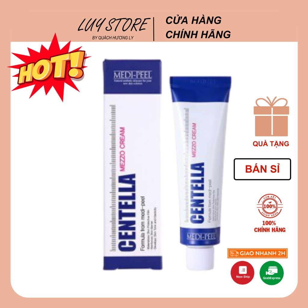 Kem dưỡng Medi-Peel Centella Mezzo Cream 30ml giúp giảm mụn, phục hồi da, làm dịu da.