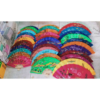 Quạt vải Huế phong cảnh-thư pháp nang tre cực đẹp siêu bền