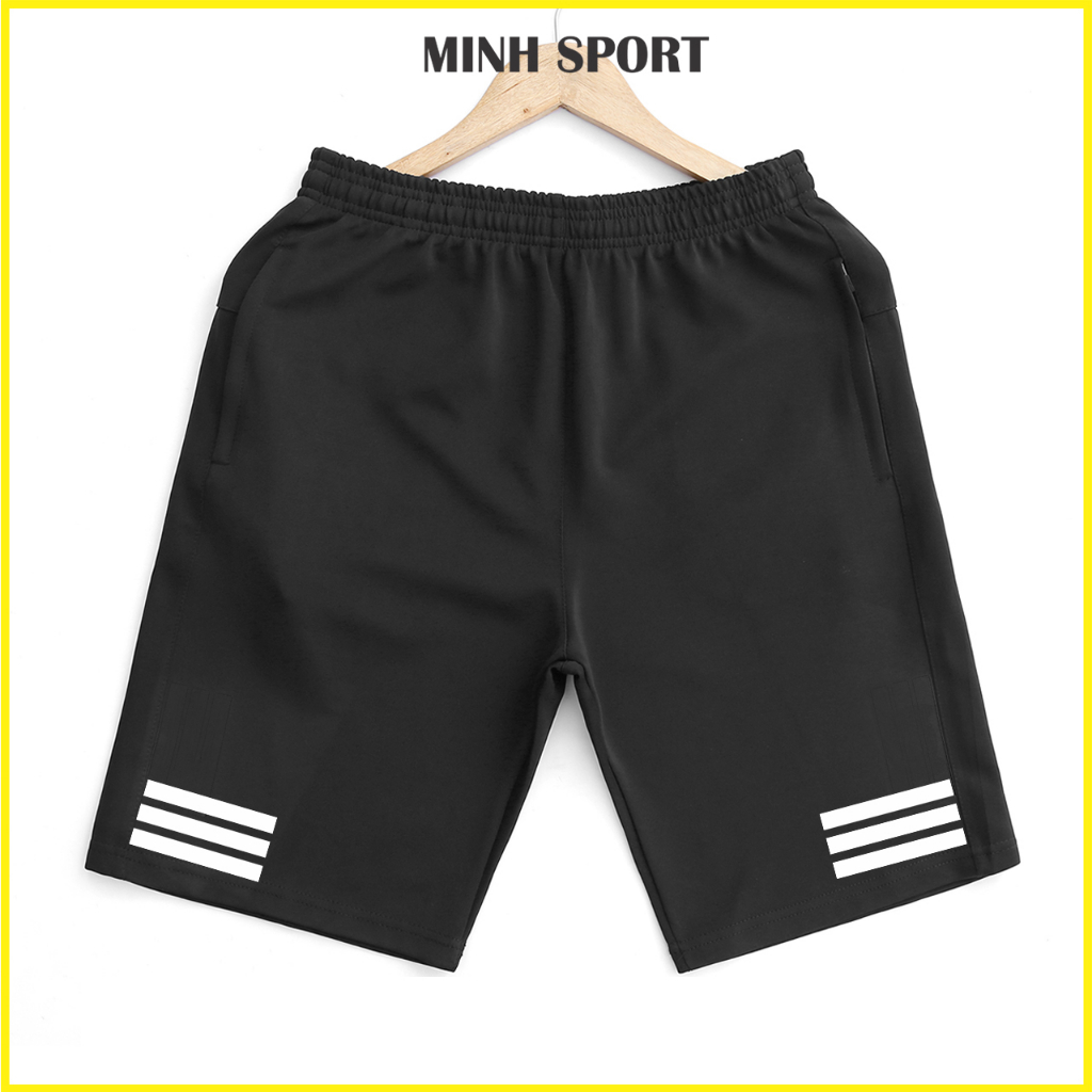 Quần Short Nam Thể Thao Cao Cấp Vải Thun Poly 2 Da Dày Dặn mã QUAN.24