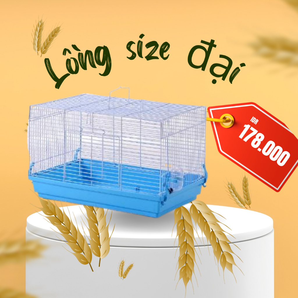 ( GIAO MÀU NGẪU NHIÊN ) Lồng Hamster size đại không phụ kiện cho hamster, chuột lang ,...(chuồng lớn 47x30x30 cm)