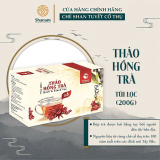 Trà Túi Lọc Thảo Hồng Trà, Trà Đen Shan Tuyết Hương Thơm Trái Cây Tự Nhiên 200g
