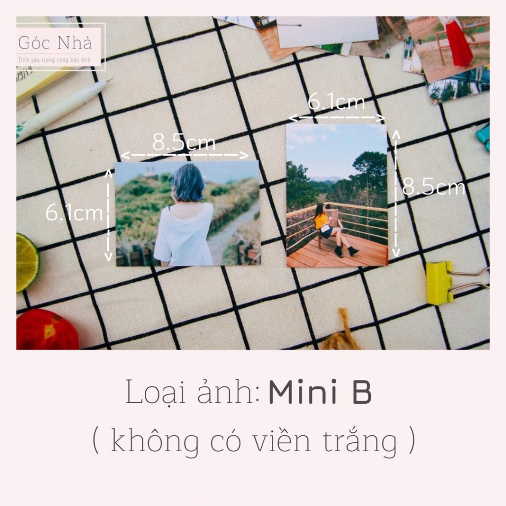 Combo 6 ảnh viền trắng lớn 6x9 in hình từ điện thoại chất lượng không phai màu GÓC NHÀ