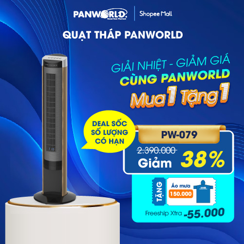 Quạt tháp Panworld PW-079 thương hiệu Thái Lan bảo hành 24 tháng