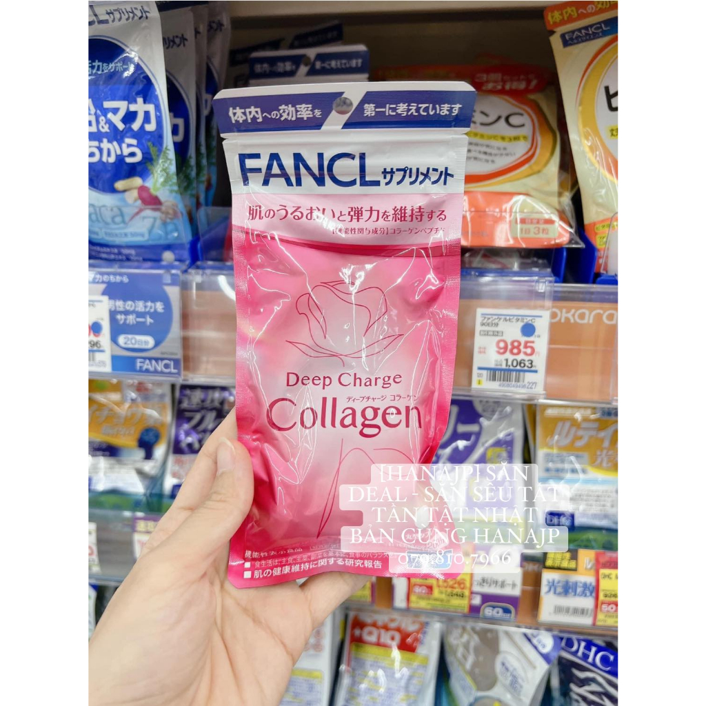 Viên FANCL Deep Charge Collagen 30 - 90 ngày