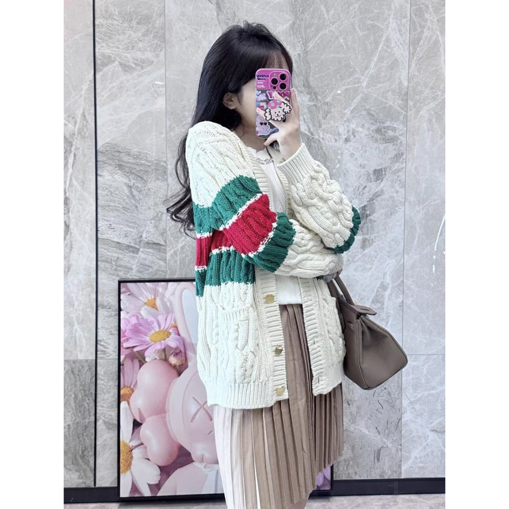 Áo Khoác Cardigan Gucci, Áo Len Cardigan Đan Sợi Dây Thừng Hàng Quảng Châu Loại 1 Cao Cấp 2023 From rộng Hàn Quốc | BigBuy360 - bigbuy360.vn