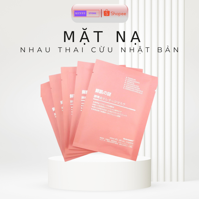 Mặt Nạ Nhau Thai Cừu Nhật Bản Dưỡng Trắng Da Cấp Ẩm Tái Tạo Collagen Phục Hồi Da Giảm Mụn 40ml