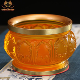 Lư hương bát nhang cát tường lưu ly thờ cúng cao cấp