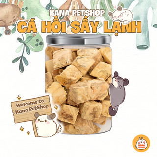 Cá hồi sấy lạnh 🐹 freeship 🐹 cá hồi sấy thức ăn dặm vỗ béo bổ sung đạm hamster bear , winterwhite, robo .....