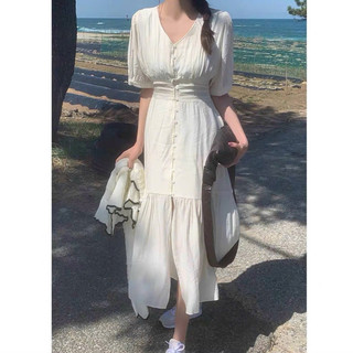 Đầm maxi cổ V đuôi cá form dài 2 màu (kèm hình thật)