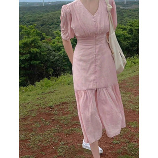 Đầm maxi cổ V đuôi cá form dài 2 màu (kèm hình thật)