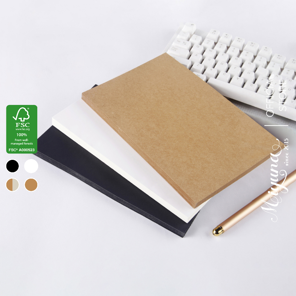 50 Tờ Giấy Kraft MIYUNA - A4 - 250gsm Gấp Origami trang trí làm bìa sổ vẽ màu acrylic in ấn quảng cáo art brochure menu