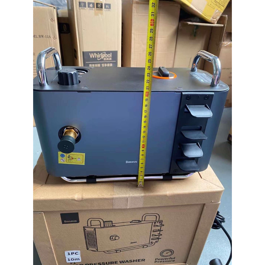 Máy rửa xe tăng áp Baseus kèm bộ vòi xịt và máy nén rửa xe F1 Car Pressure Washer US Tarnish