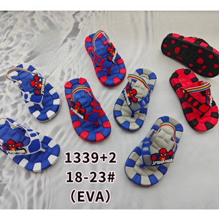 Dép kẹp siêu nhẹ quai thun cho bé trai hình siêu nhân nhện