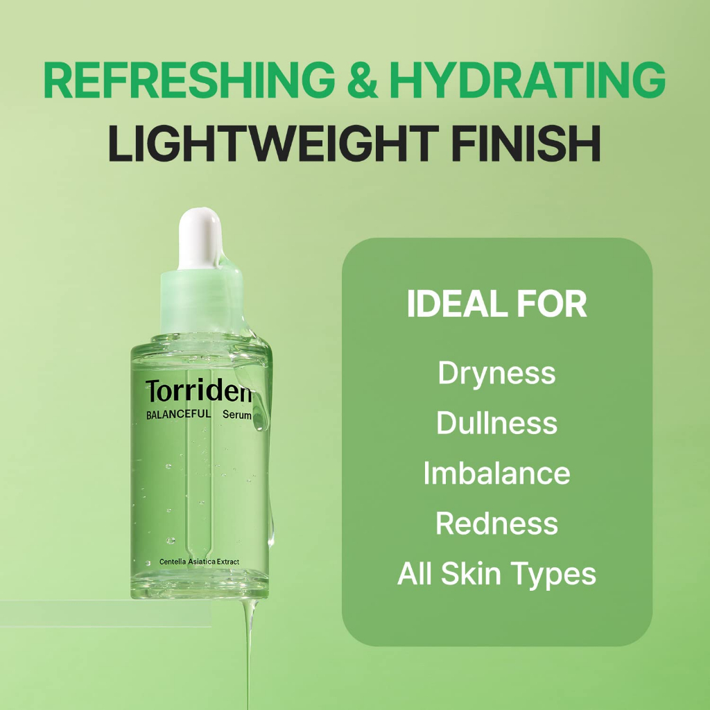 Tinh chất làm dịu da giảm mụn Torriden Balanceful cica serum