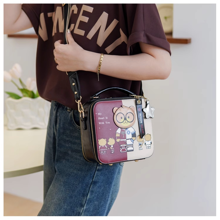 Túi Xách Nữ Đeo Chéo, Túi Xách Thời Trang Piton Bear S6995