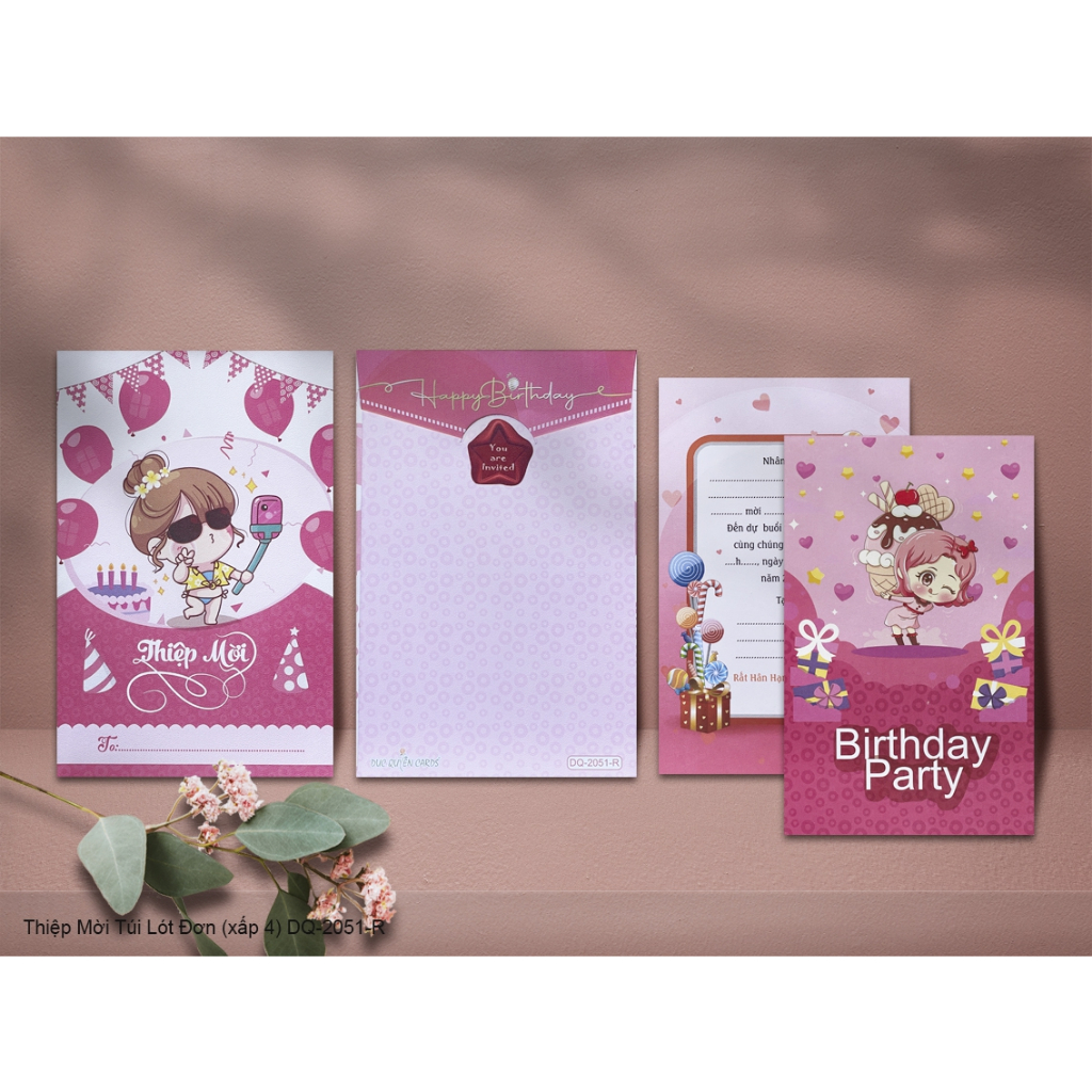 Combo 50 thiệp sinh nhật viết tay cho bé