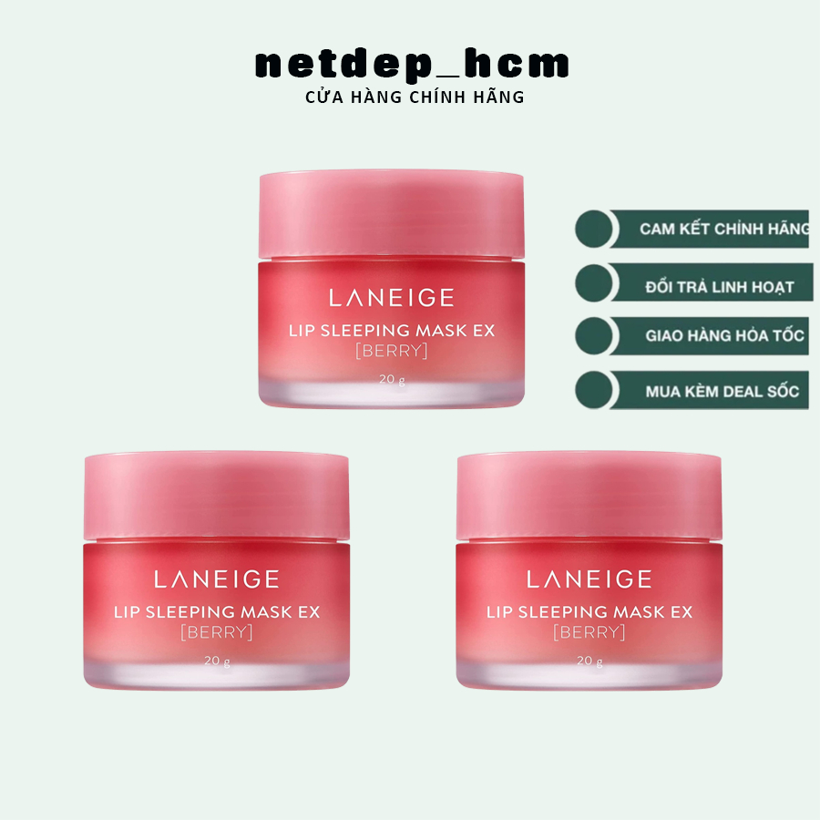 Mặt Nạ Ngủ Cho Môi Laneige Lip Sleeping Mask (Berry) 20gram, netdep_hcm