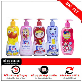 Sữa tắm cho bé, Sữa tắm gội Dnee Kid hình thú 400ml