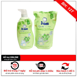 Nước rửa bình sữa dnee organic thái chai 600ml an toàn cho bé