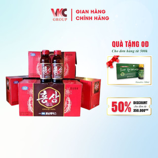 Combo 20 Chai Nước Uống Hồng Sâm Hàn Quốc Dongnam Korea Red Ginseng 100ml/chai