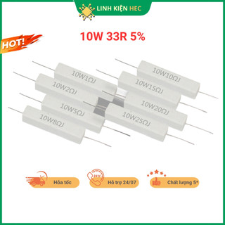 Điện trở sứ 10w 33r 5% linhkienhec