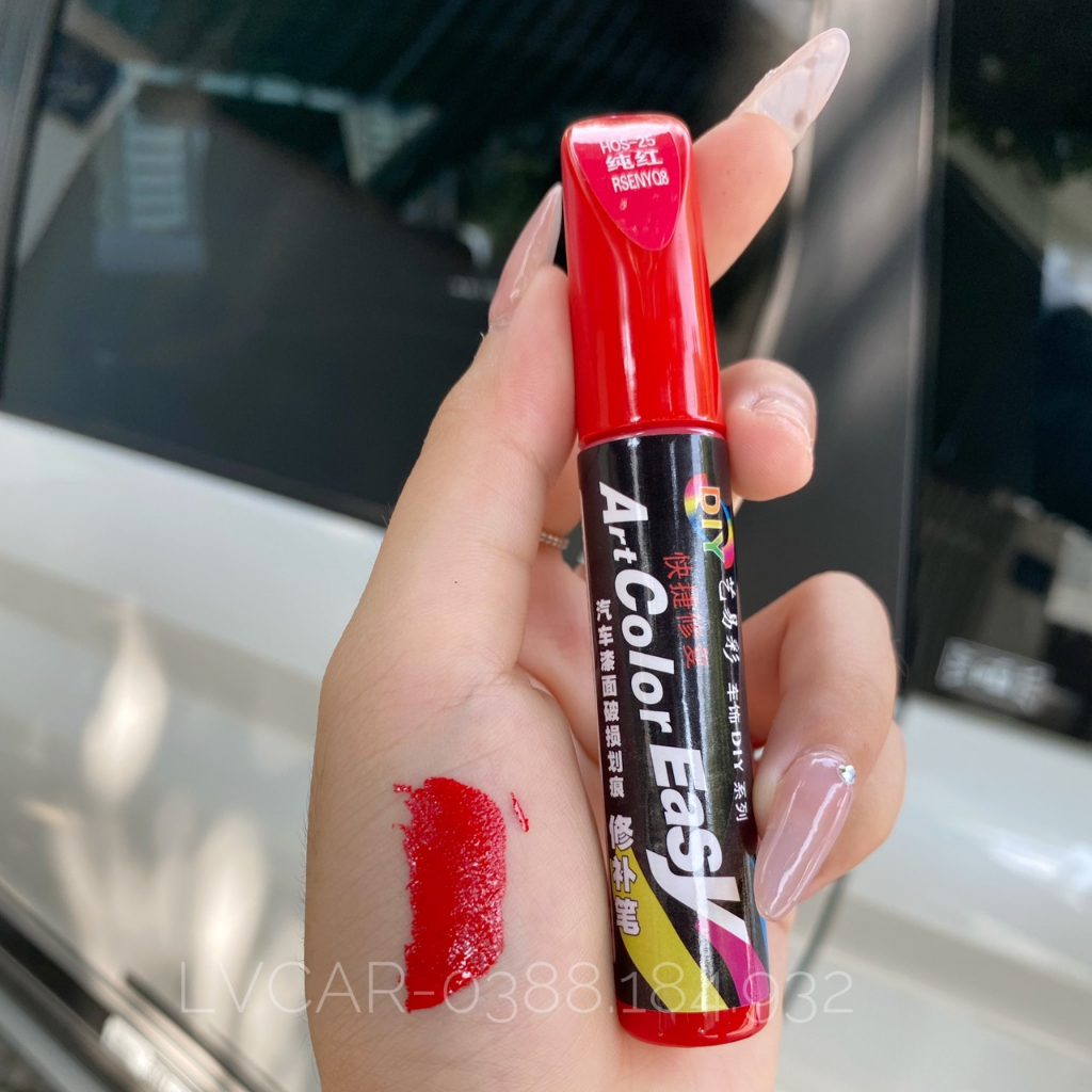 Bút sơn ColorEASY xóa che mờ vết xước trầy sơn ô tô xe máy 4 màu đen, ghi, đỏ, trắng tiện lợi hữu ích