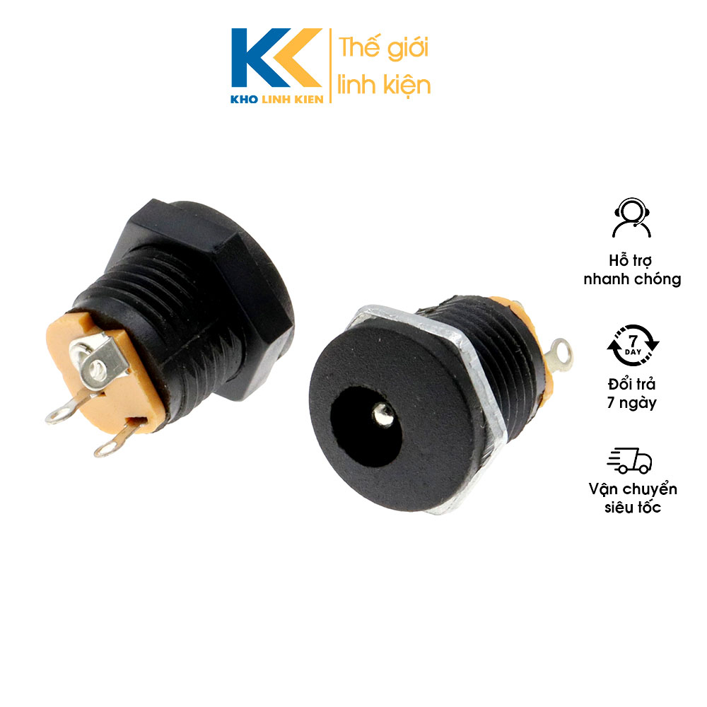 Jack DC 5.5x2.1 Có Ốc Vặn