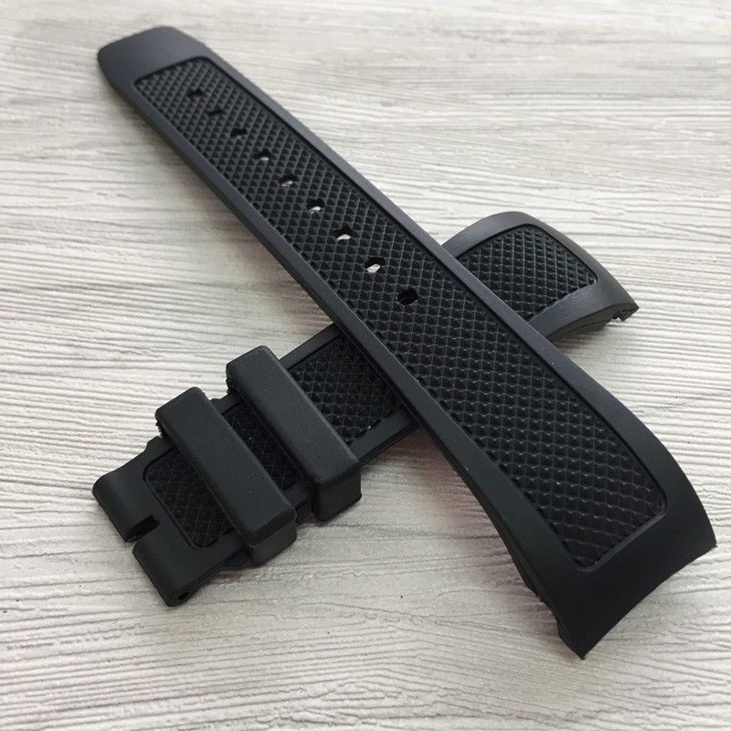 Dây Đeo Đồng Hồ Bằng Cao Su Silicon Tự Nhiên Chống Thấm Nước Và Mồ Hôi 22mm Cho Iwc