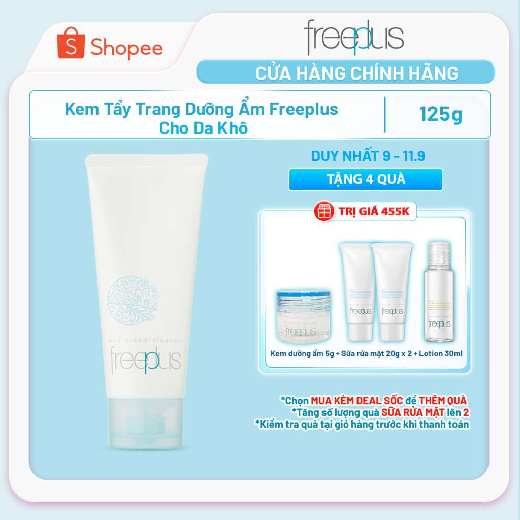 Kem Tẩy Trang Dưỡng Ẩm Freeplus Cho Da Khô 125g