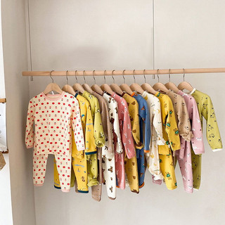 Bộ thu đông dài tay bộ ambb mặc ở nhà cho bé - Bộ ngủ Ambb Kid dài tay thu đông cho bé gái/ bé trai