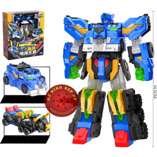  Robot Hộ Thần Rừng Xanh Mãnh Sư Kim Ngưu Leo Bull V Rangers Miniforce 5 Lực lượng nhí x biệt đội siêu nhân nhí 5 