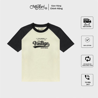 Áo thun Baby Tee Raglan THE ORIGINAL unisex phông Nam Nữ Local Brand Chính Hãng Mi Midori
