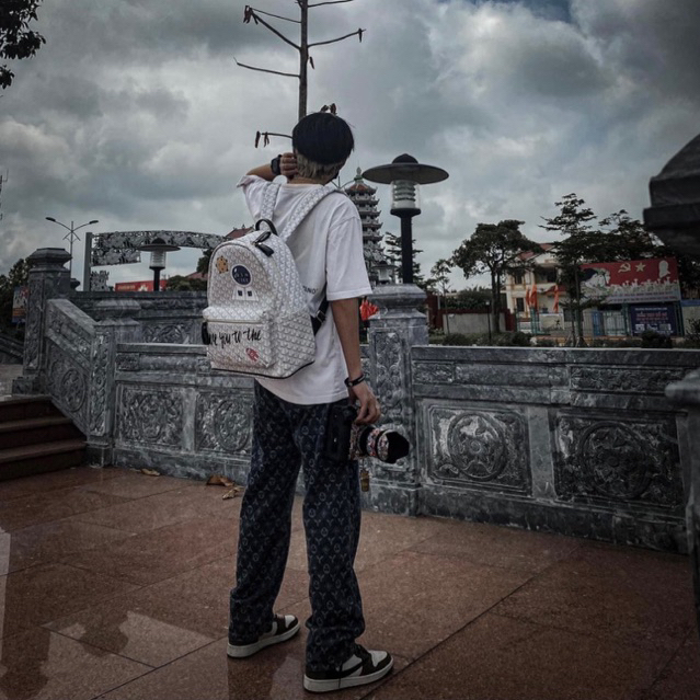 Balo QSN Edmond Masion New2023 Tặng kèm móc khoá ngựa da cao cấp đi học đựng laptop 🧸