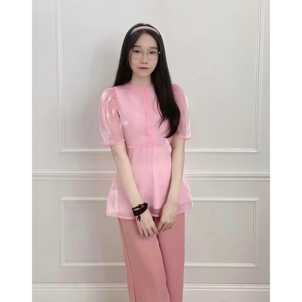 N21 - Sét Pháp Phục Chất Áo Voan Tơ Óng 2 Lớp - Quần Lụa Cát Nhung ( MÀU QUẦN ĐẬM HƠN ÁO NHƯ HÌNH )