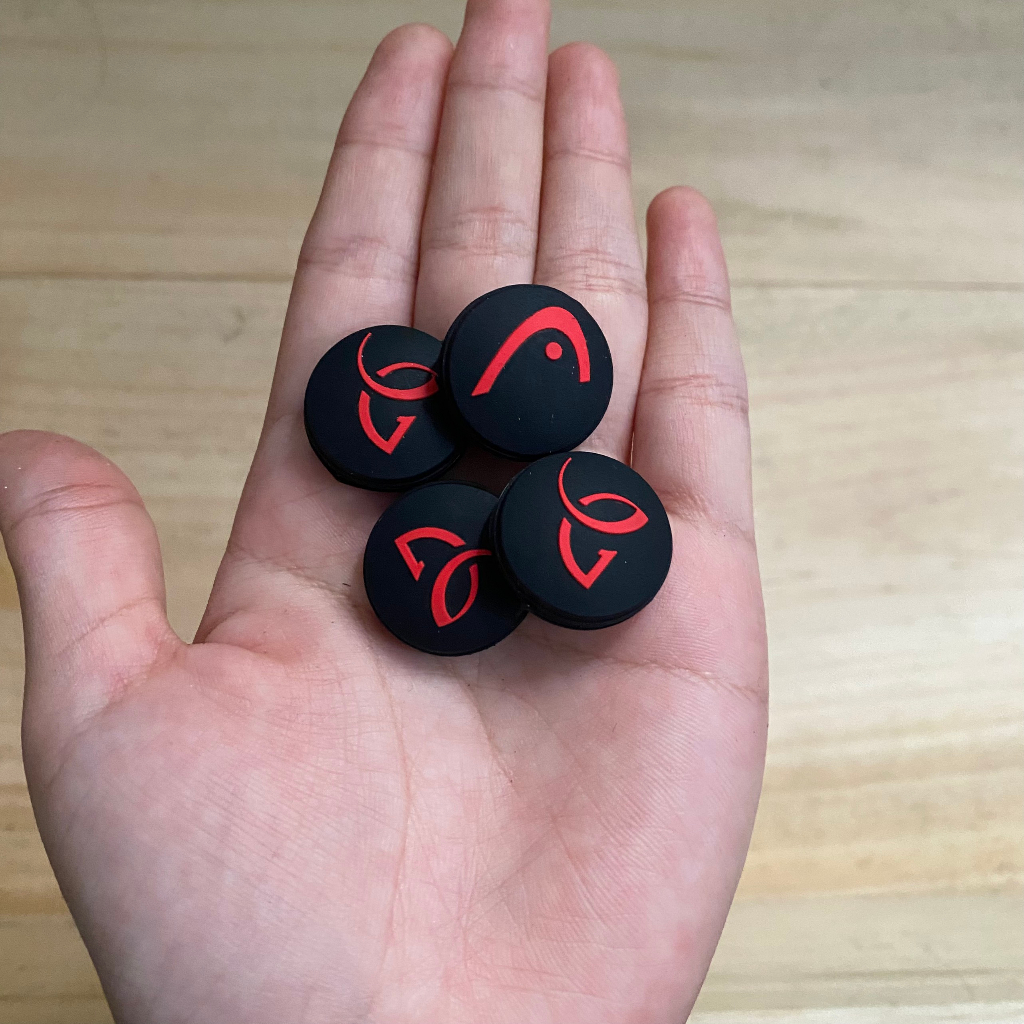 Giảm rung Head, giảm rung Tennis chống rung, hàng tuyển bằng silicone có nhiều màu sắc, ảnh thật