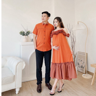 Đầm bầu đôi - váy bầu đi tiệc - đầm bầu thiết kế by famawa
