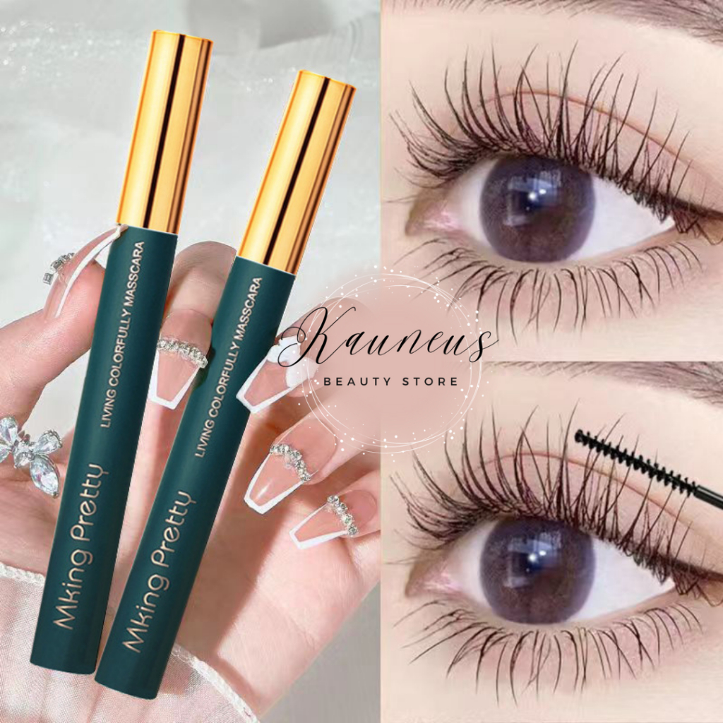 Mascara Mking Màu Đen/Nâu Siêu Mịn Chống Thấm Nước Không Gây Lem, Nhòe Chuốt Dày, Dài Và Làm Cong Mi Tự Nhiên, Siêu Xinh