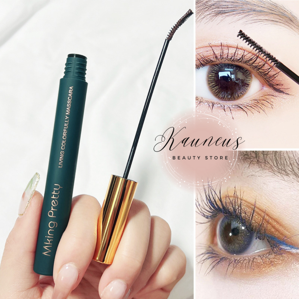 Mascara Mking Màu Đen/Nâu Siêu Mịn Chống Thấm Nước Không Gây Lem, Nhòe Chuốt Dày, Dài Và Làm Cong Mi Tự Nhiên, Siêu Xinh