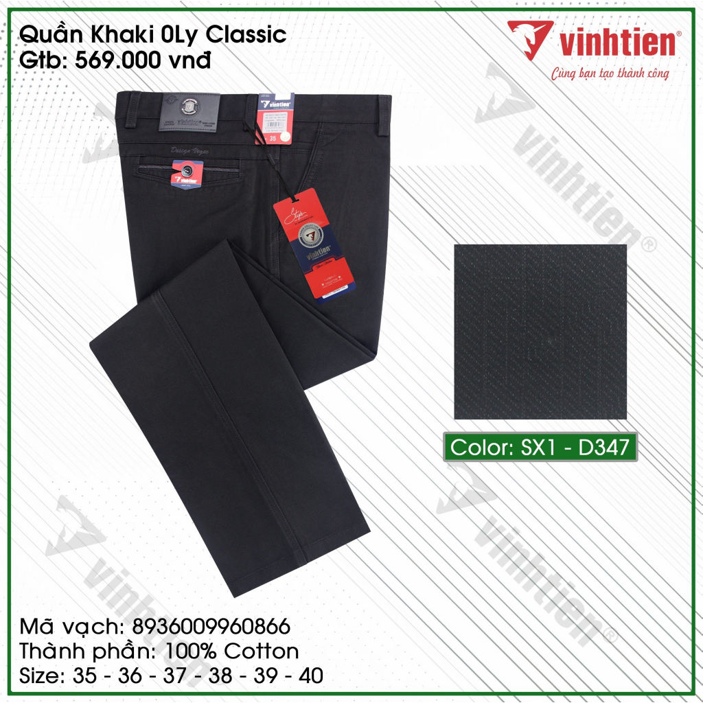 Quần KaKi Size Đại 0Ly Classic 569 Vĩnh Tiến - Nhiều Màu