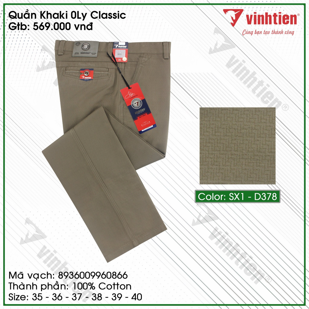 Quần KaKi Size Đại 0Ly Classic 569 Vĩnh Tiến - Nhiều Màu