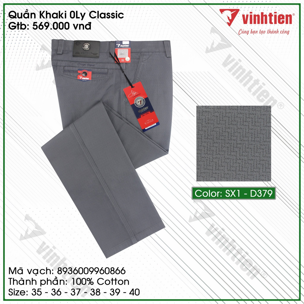 Quần KaKi Size Đại 0Ly Classic 569 Vĩnh Tiến - Nhiều Màu