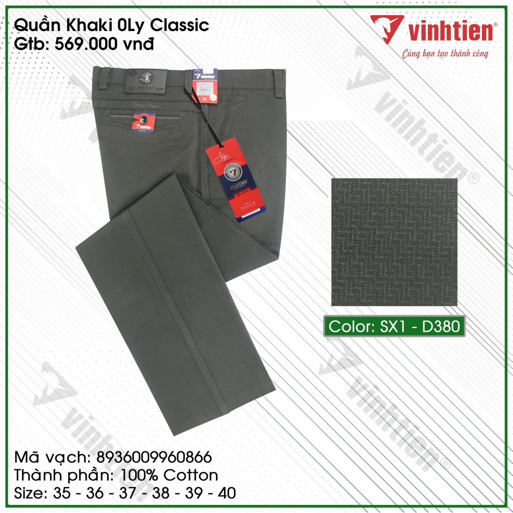 Quần KaKi Size Đại 0Ly Classic 569 Vĩnh Tiến - Nhiều Màu