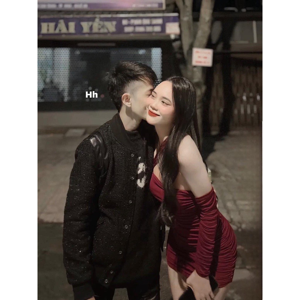 Áo Bomber chất Dạ kim tuyến phối Da Hàng Cao Cấp - AK04