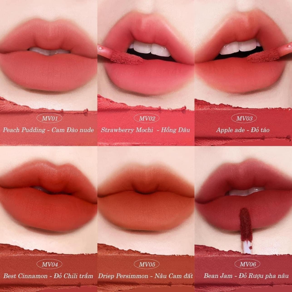 Son kem lì mềm mịn che phủ rãnh môi Black Rouge Muddish Cushion Velvet