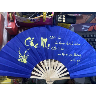 Quạt vải lụa cầm tay hoạ tiết đẹp