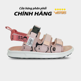 [Chính Hãng] Giày Sandal Vento 3 quai NB80 màu ghi xanh ngọc hoạ tiết hoạt hình IP