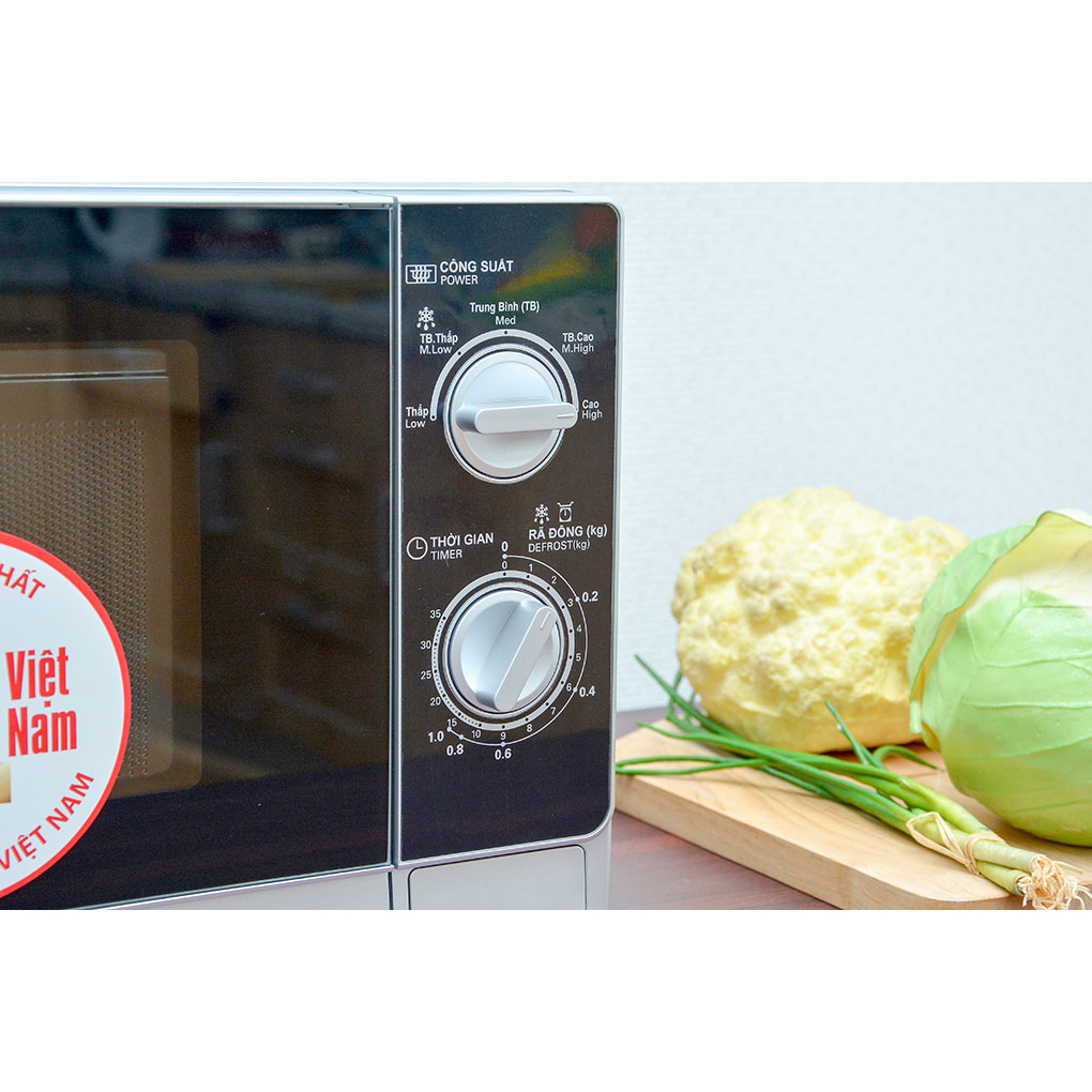 Lò vi sóng Sharp R-205VN-S 20 lít, không nướng, chính hãng, bảo hành 12 tháng
